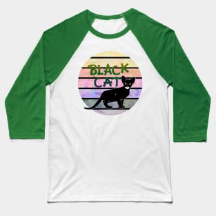 Black Cat Baseball T-Shirt